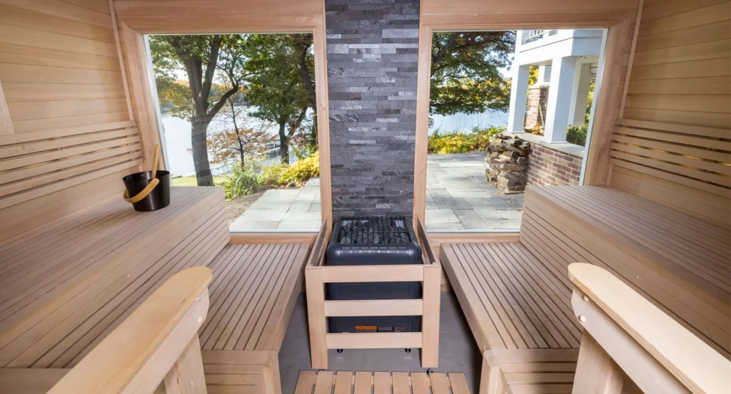 Outdoor sauna